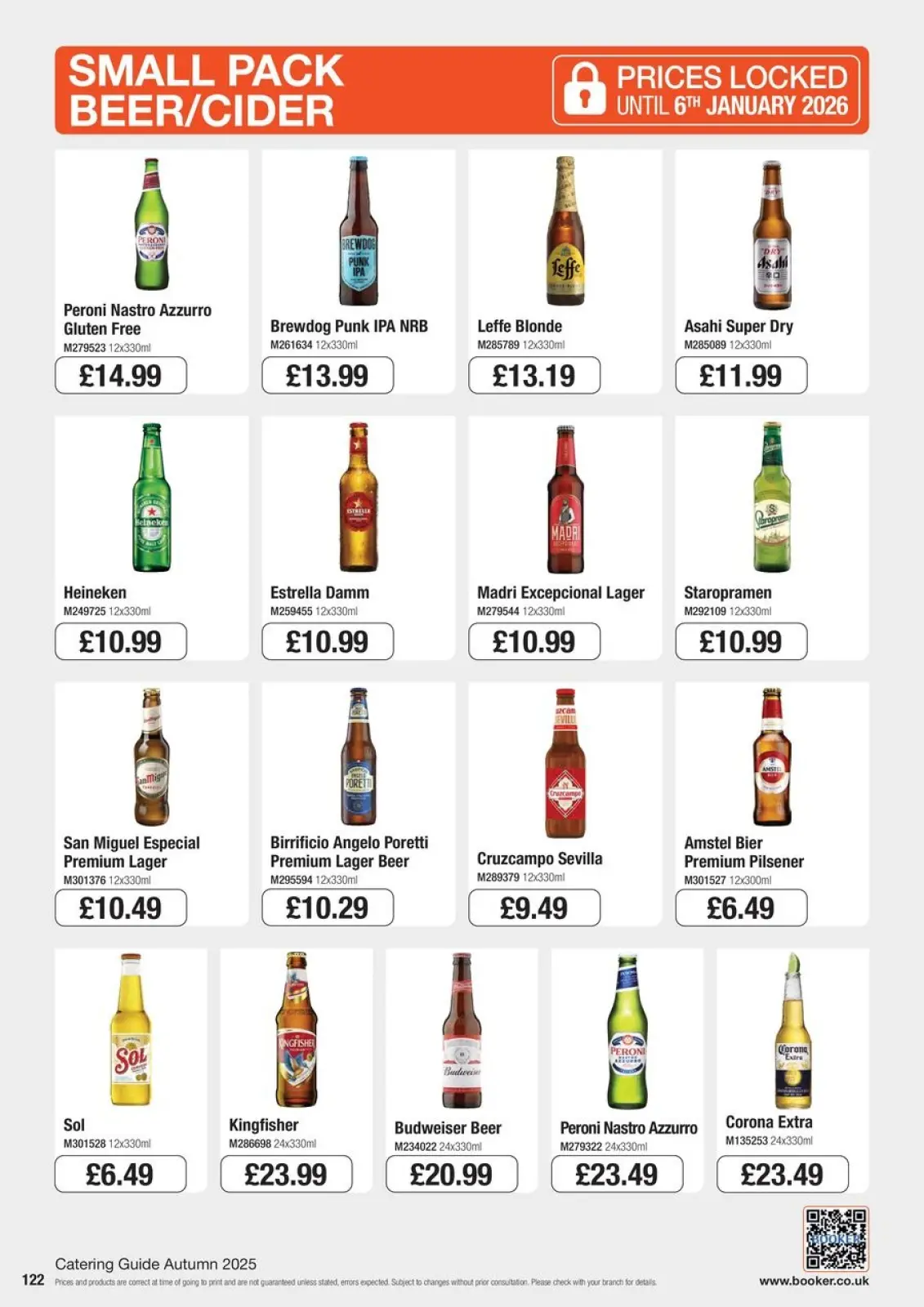 Page 122 in Everyday Low Prices at Booker Wholesale United Kingdom