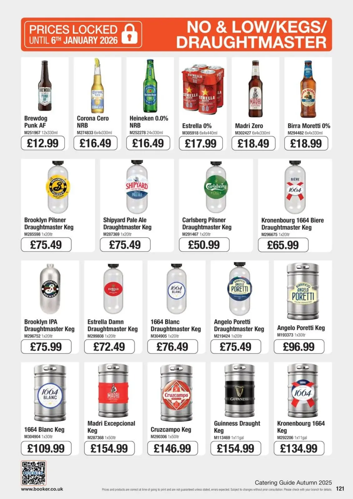 Page 121 in Everyday Low Prices at Booker Wholesale United Kingdom