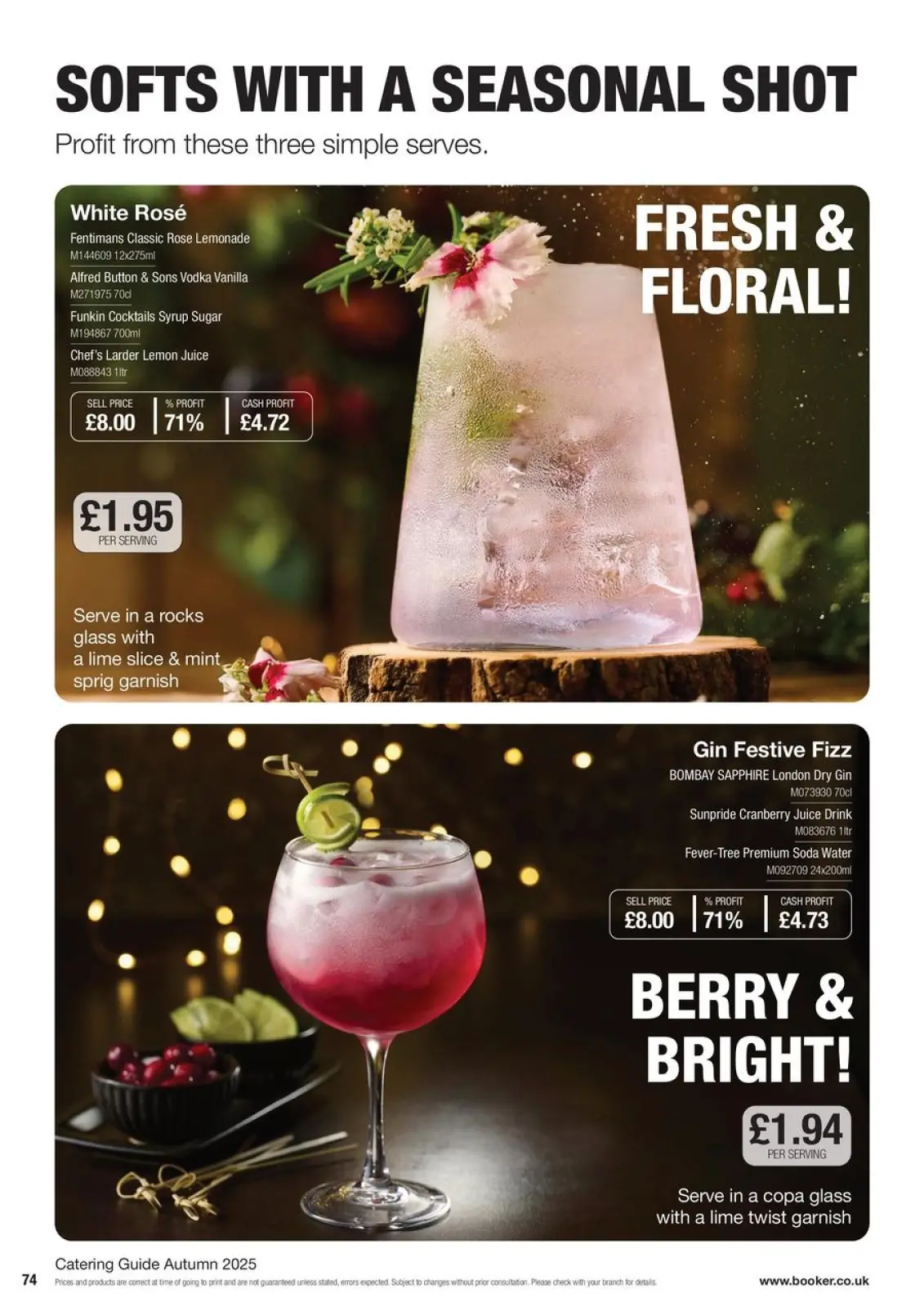 Page 74 in Everyday Low Prices at Booker Wholesale United Kingdom