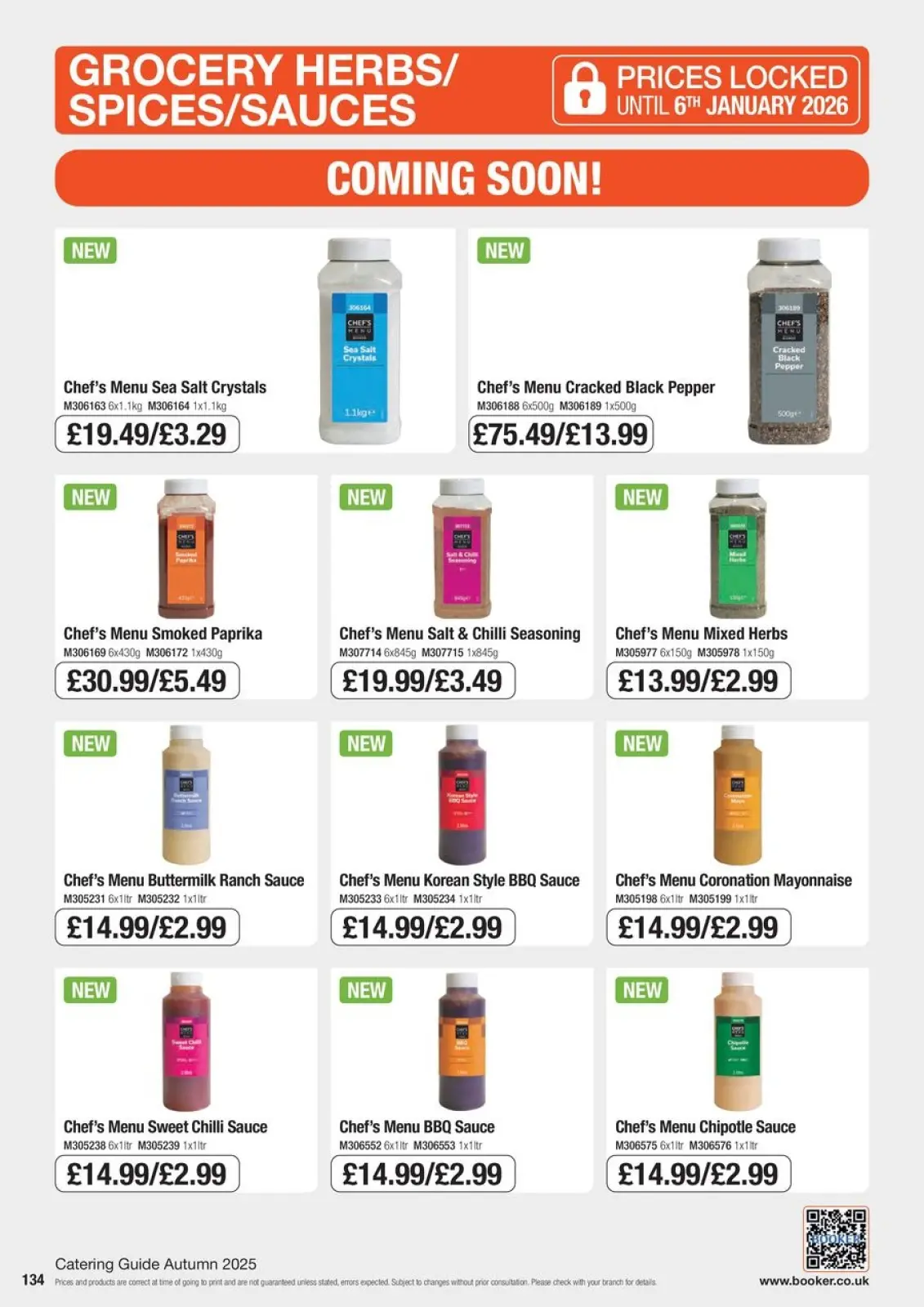 Page 134 in Everyday Low Prices at Booker Wholesale United Kingdom