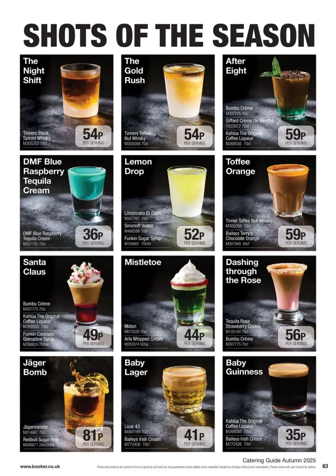 Page 63 in Everyday Low Prices at Booker Wholesale United Kingdom