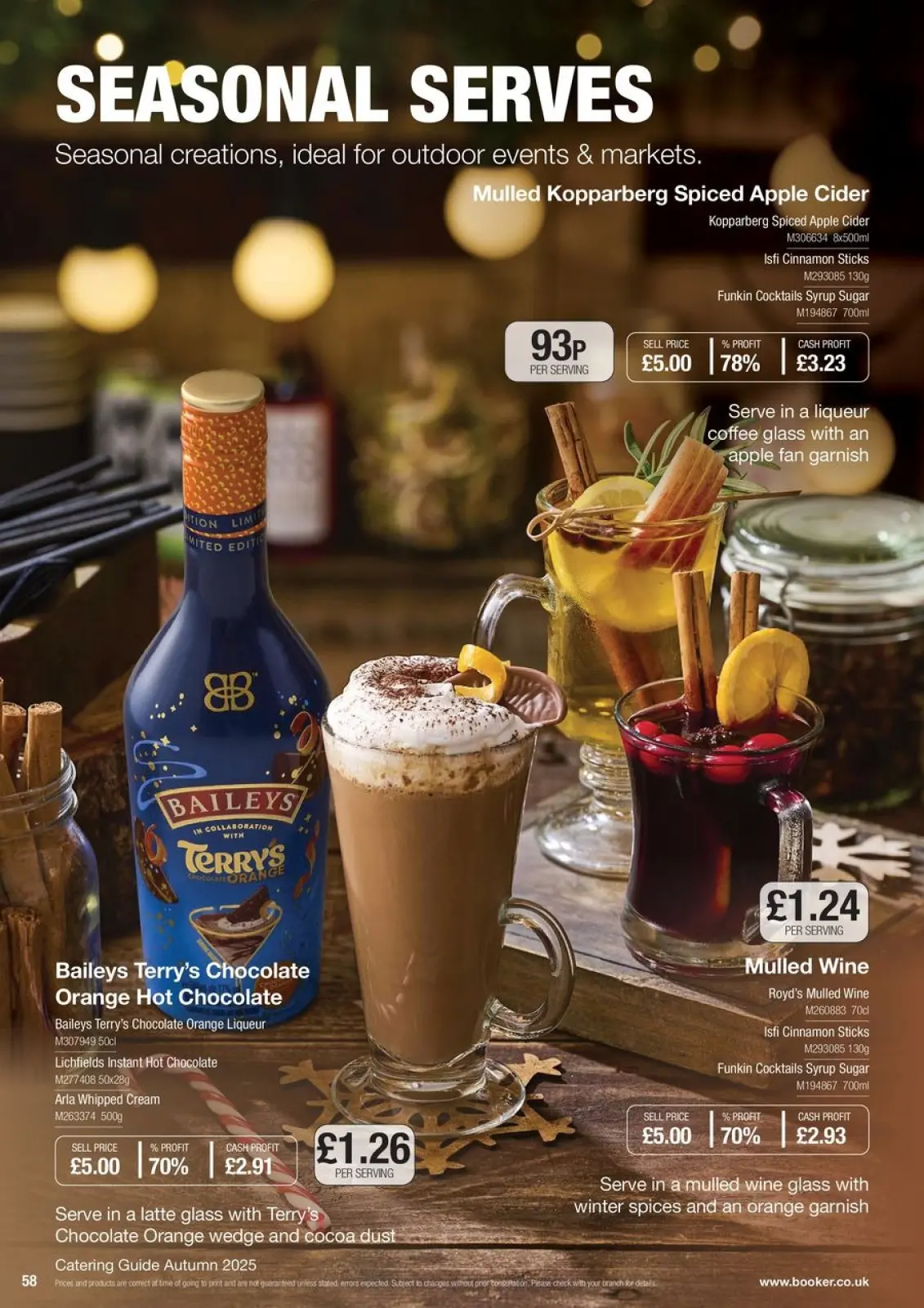 Page 58 in Everyday Low Prices at Booker Wholesale United Kingdom