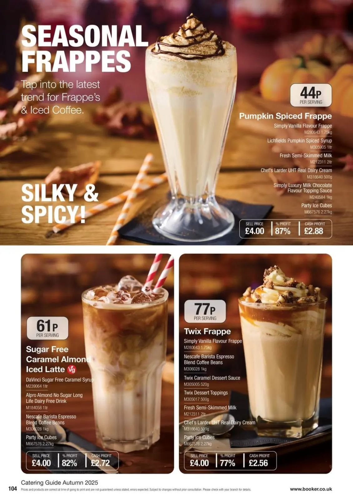 Page 104 in Everyday Low Prices at Booker Wholesale United Kingdom