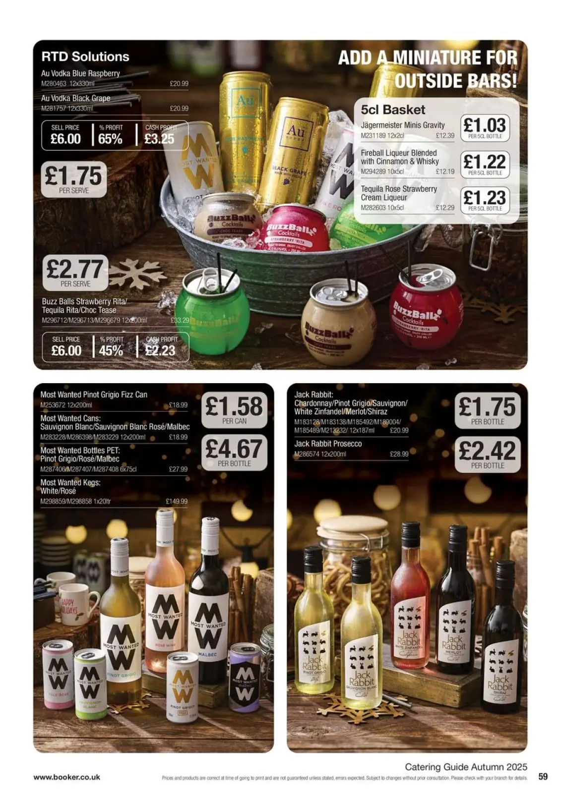 Page 59 in Everyday Low Prices at Booker Wholesale United Kingdom