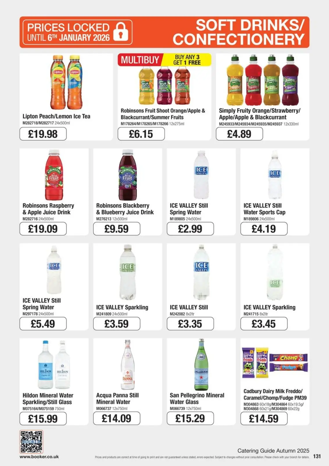 Page 131 in Everyday Low Prices at Booker Wholesale United Kingdom