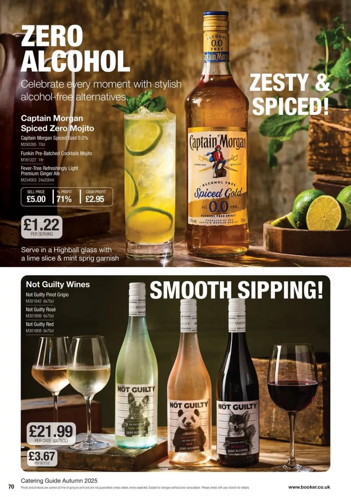 Page 70 in Everyday Low Prices at Booker Wholesale United Kingdom