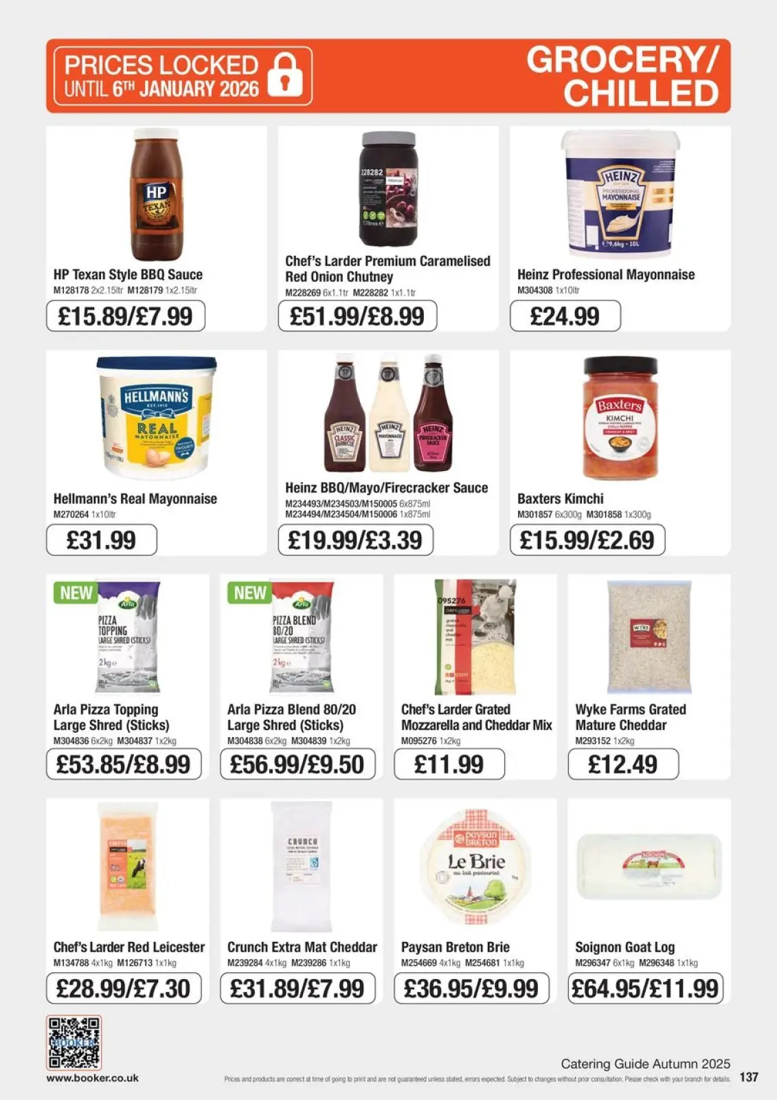 Page 137 in Everyday Low Prices at Booker Wholesale United Kingdom
