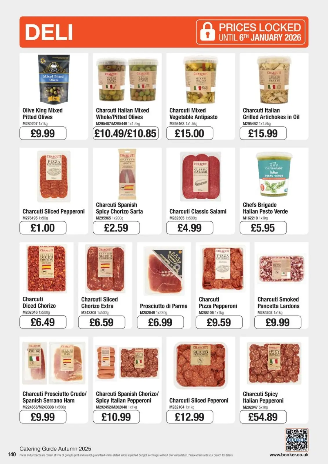 Page 140 in Everyday Low Prices at Booker Wholesale United Kingdom