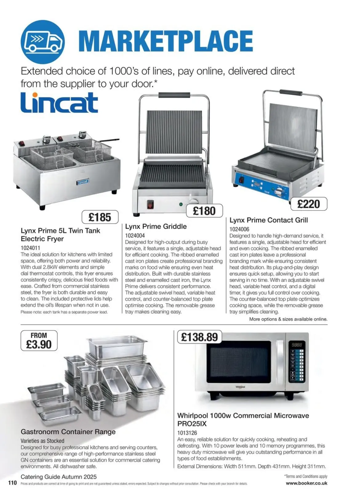 Page 110 in Everyday Low Prices at Booker Wholesale United Kingdom