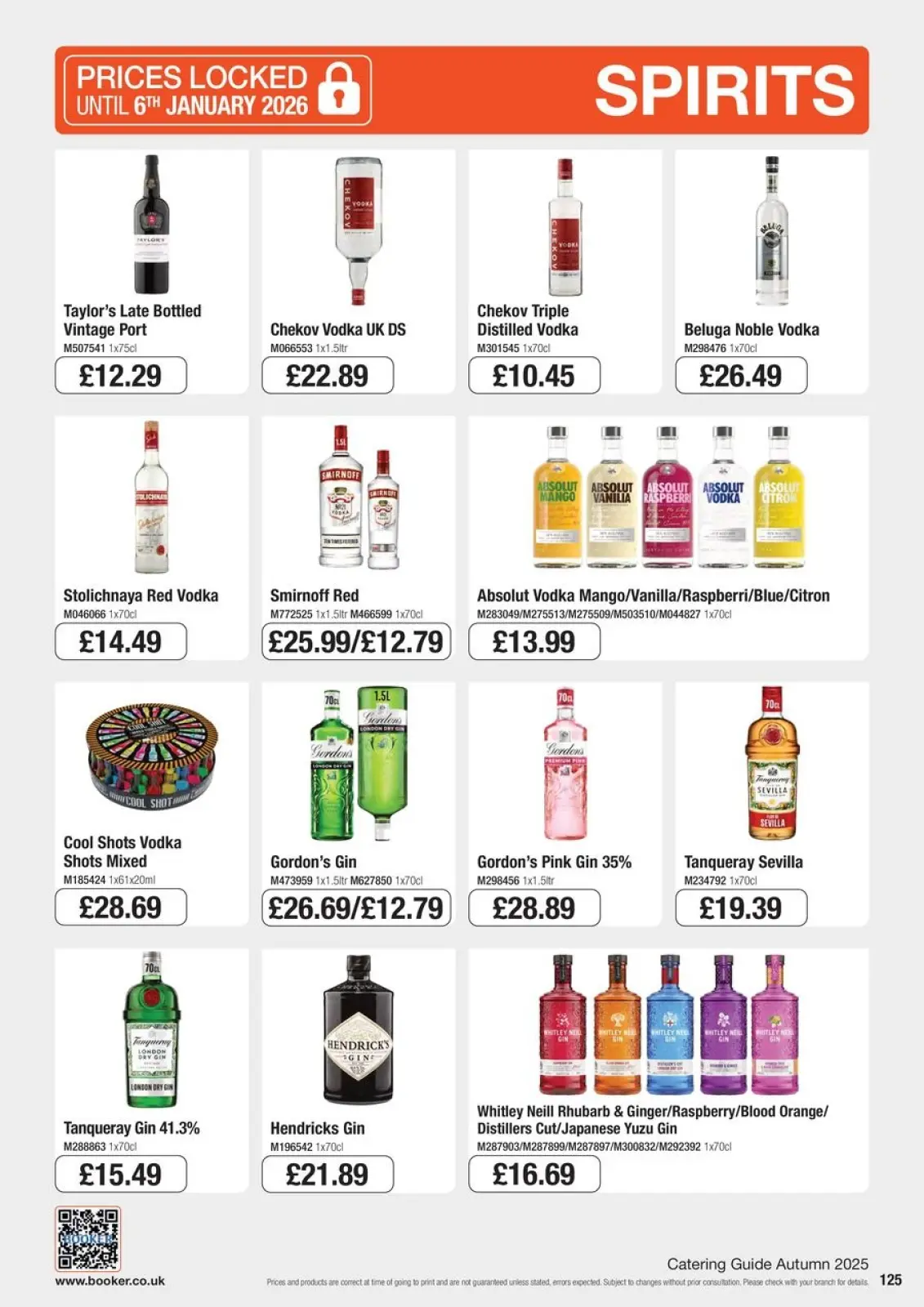 Page 125 in Everyday Low Prices at Booker Wholesale United Kingdom