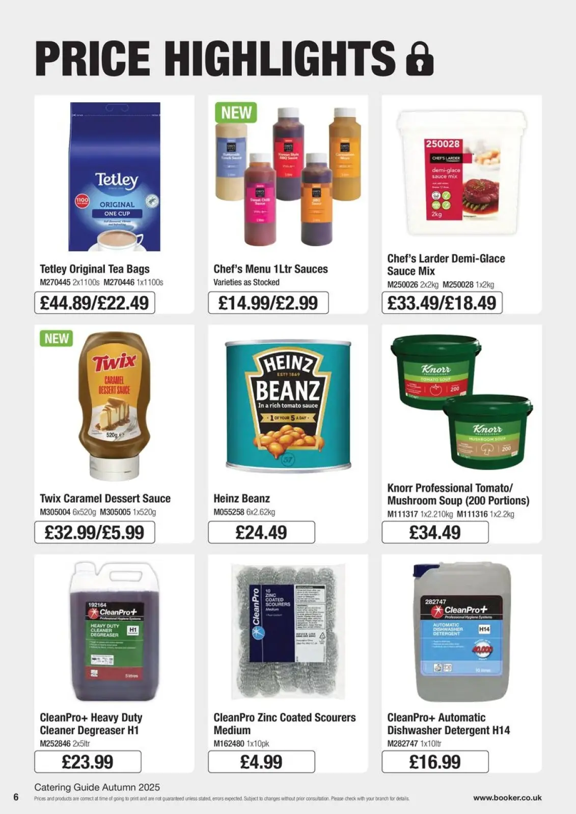 Page 6 in Everyday Low Prices at Booker Wholesale United Kingdom