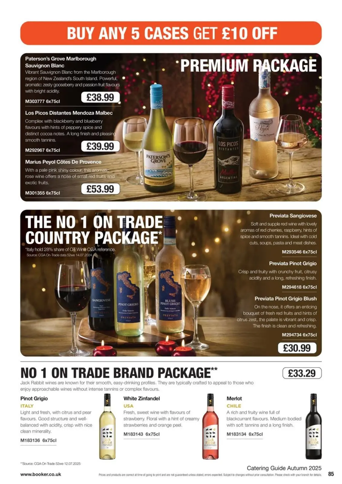 Page 85 in Everyday Low Prices at Booker Wholesale United Kingdom