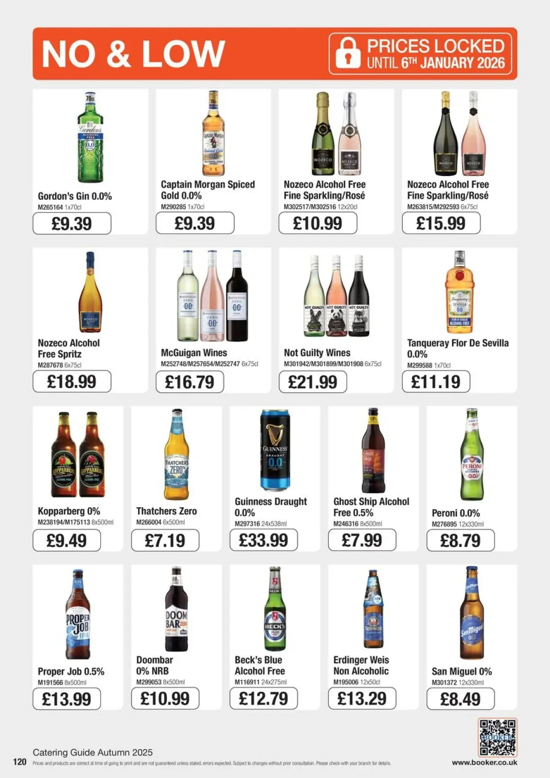 Page 120 in Everyday Low Prices at Booker Wholesale United Kingdom