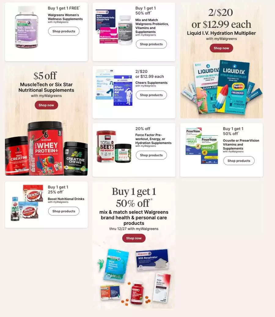Walgreens USA Offers from 14 to 20 December 2025 Exclusive bargains