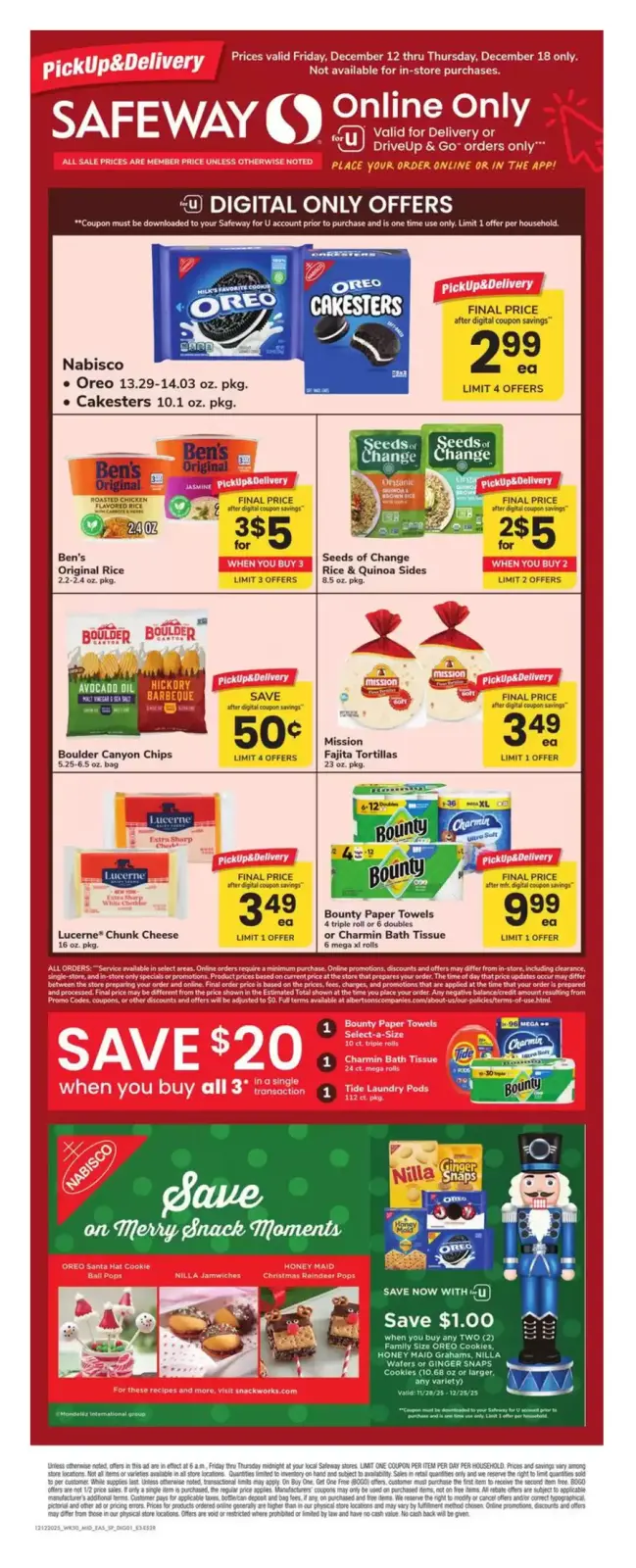 Page 1 in weekly flyer at Safeway Supermarket USA