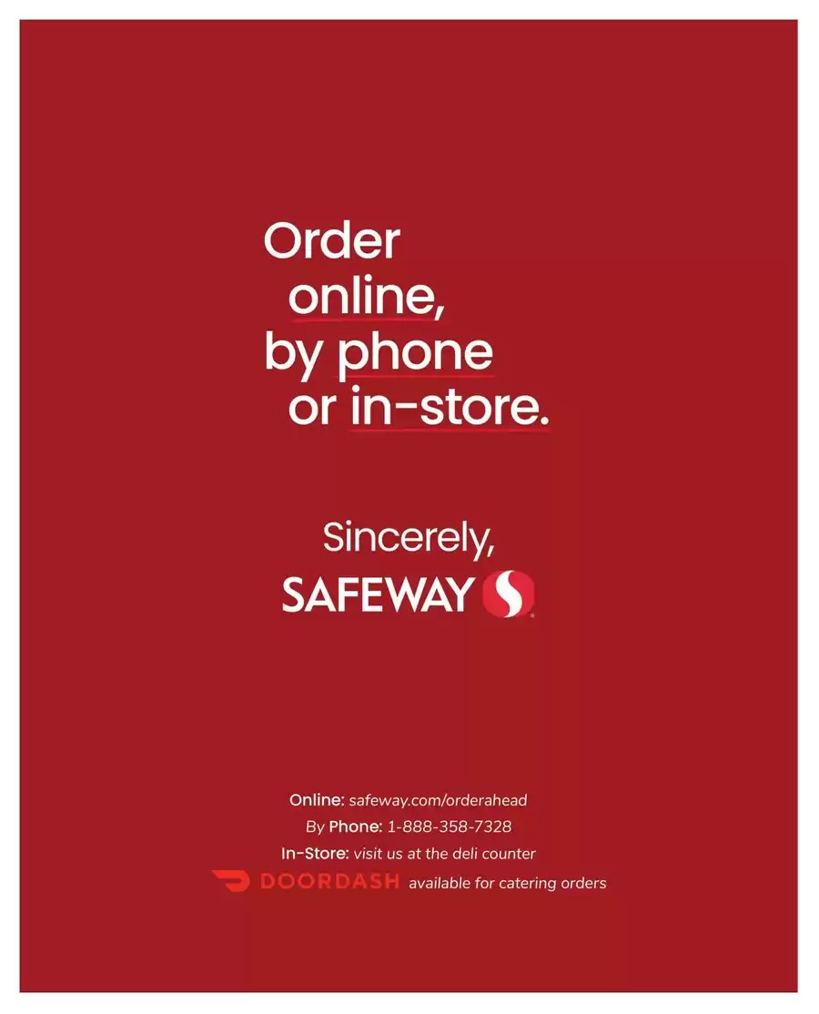 Offres Supermarché Safeway États-Unis de 1 à 31 décembre 2025 Offres du Sud-Ouest