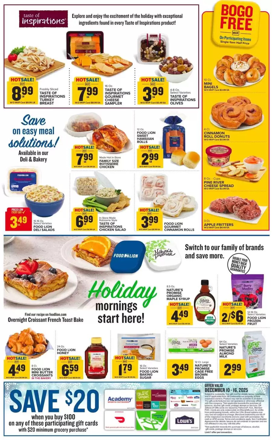 Offres Food Lion États-Unis de 10 à 16 décembre 2025 Offre hebdomadaire