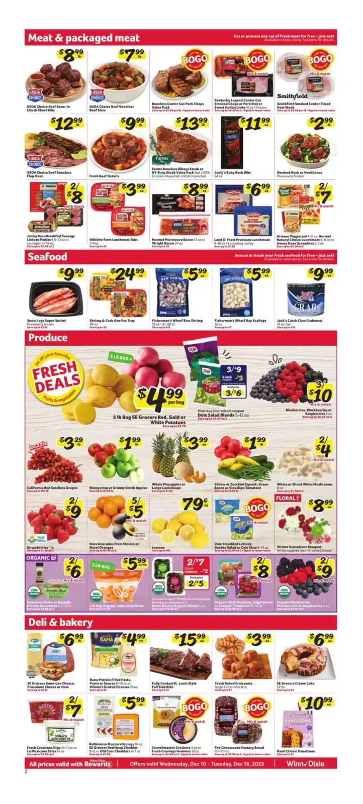 Page 2 in weekly flyer at Winn-Dixie USA