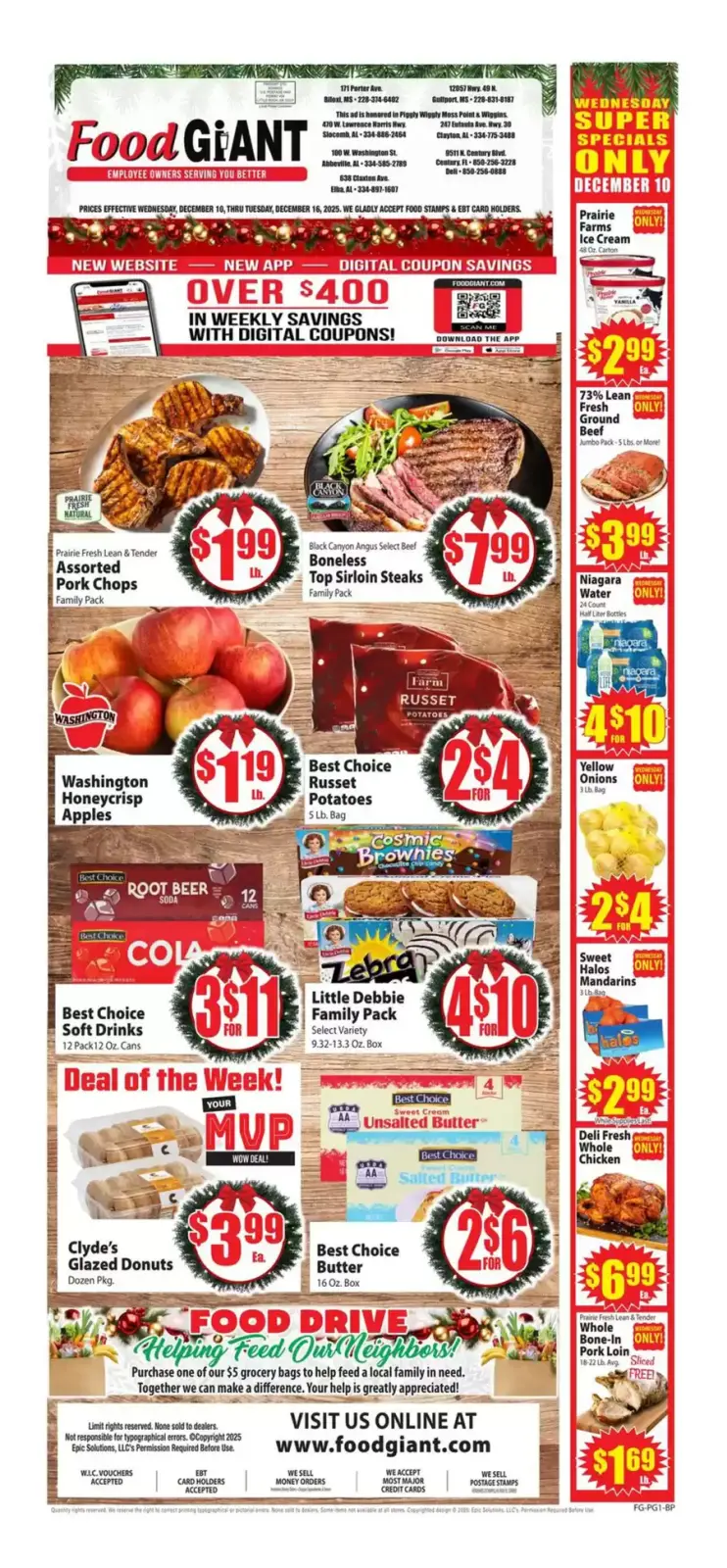 Page 1 in weekly flyer at Food Giant USA