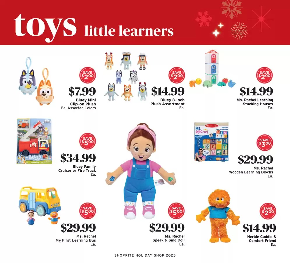 Offres ShopRite États-Unis de 30 octobre à 27 décembre 2025 Boutique de vacances