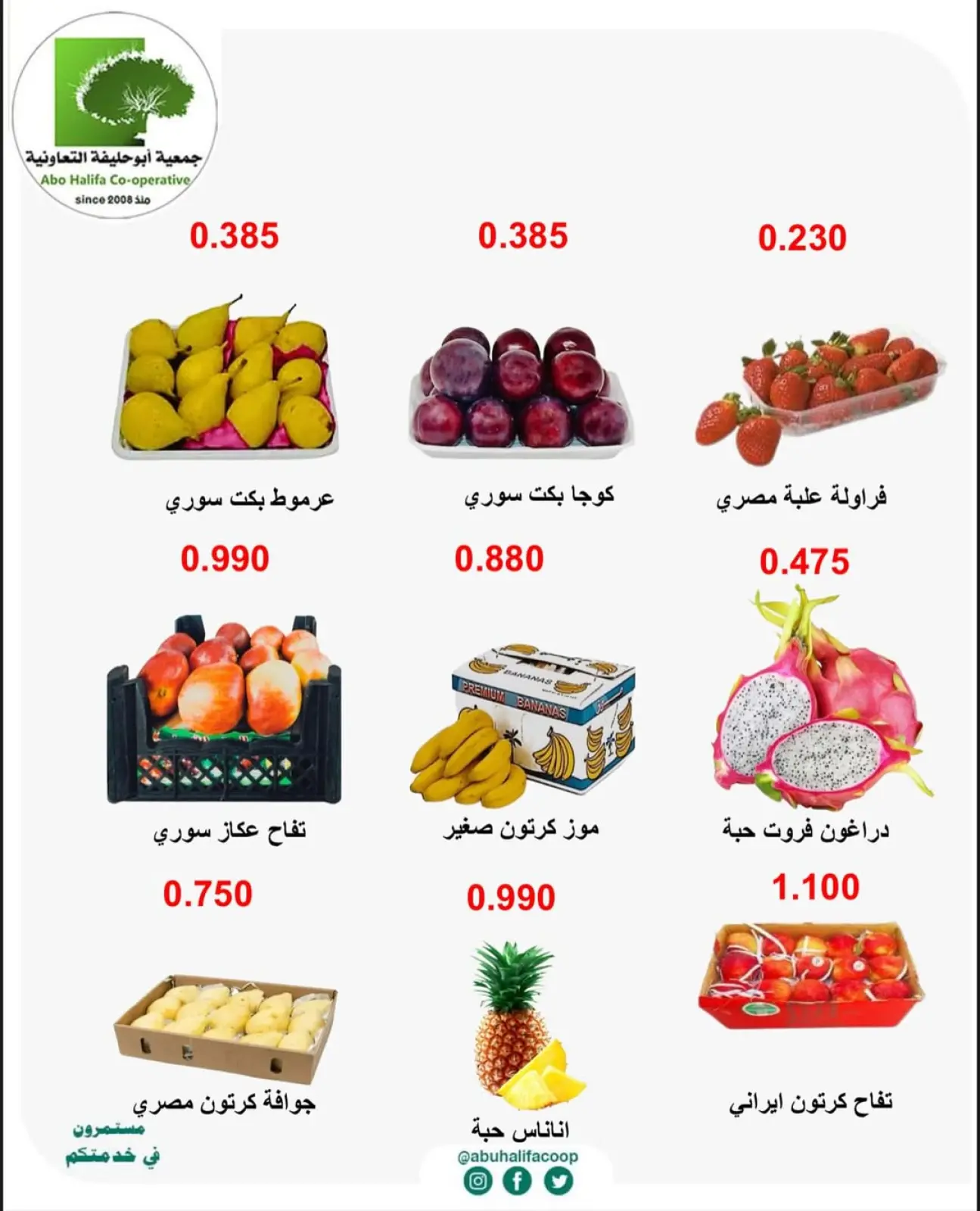 Page 3 in Vegetable and fruit offers at Abo Halifa co-op Kuwait