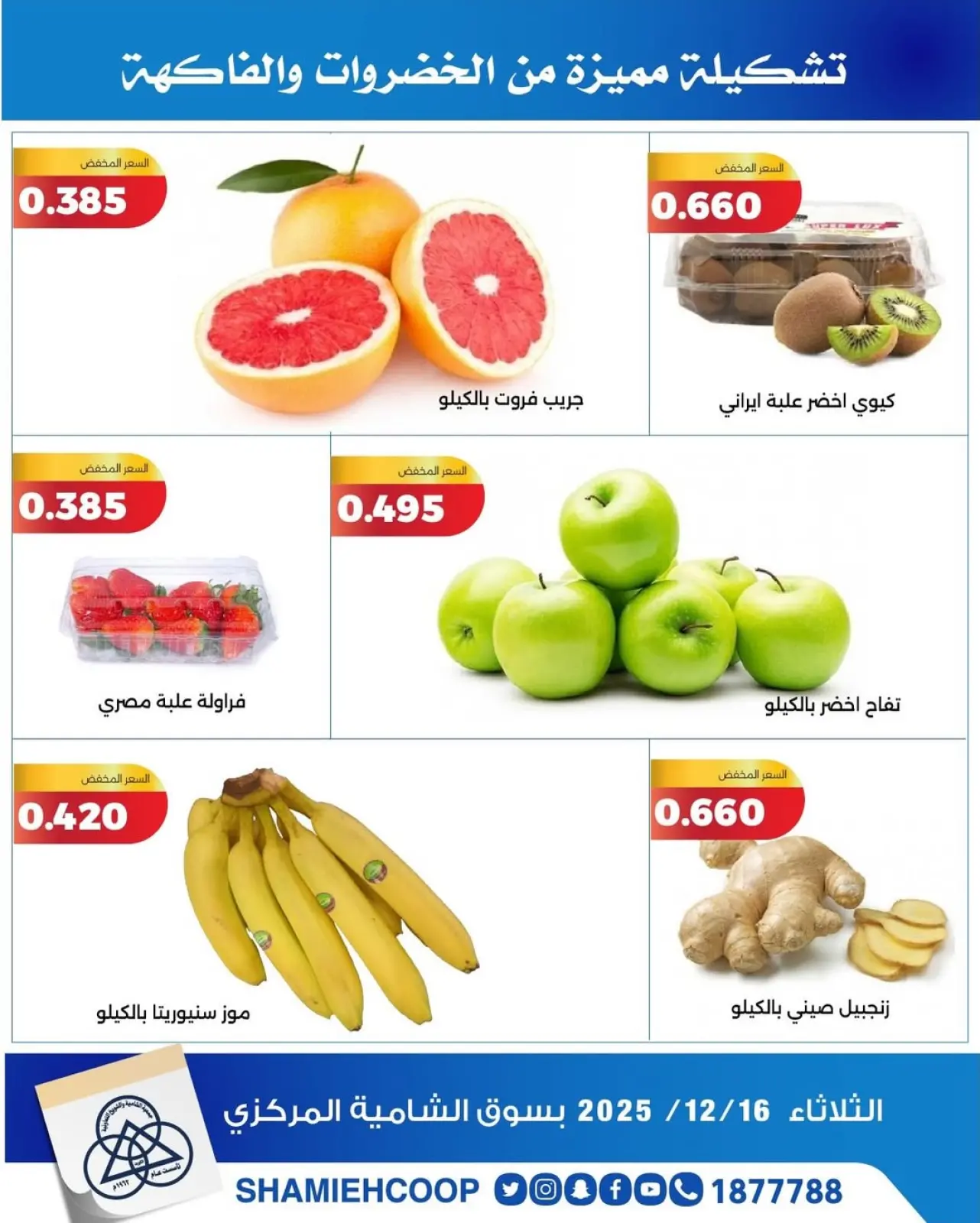 Page 4 in Vegetable and fruit offers at Shamieh coop Kuwait