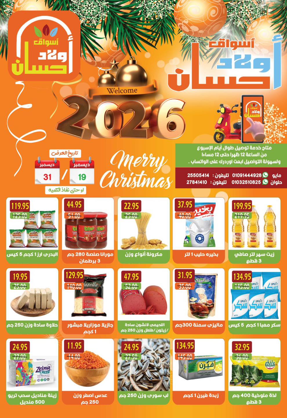 Hassan Sons Markets Egypt Offers from 19 to 31 December 2025 Christmas Offers - Page 1