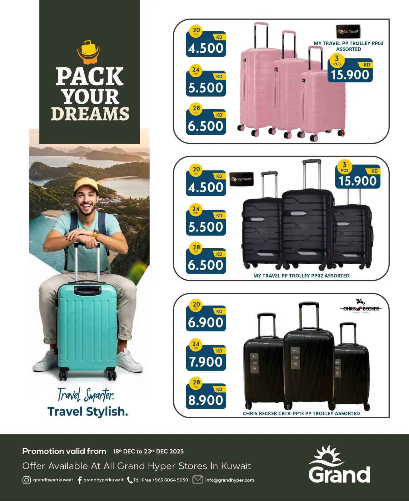 Page 6 in Travel bag offers at Grand Hypermarket Kuwait