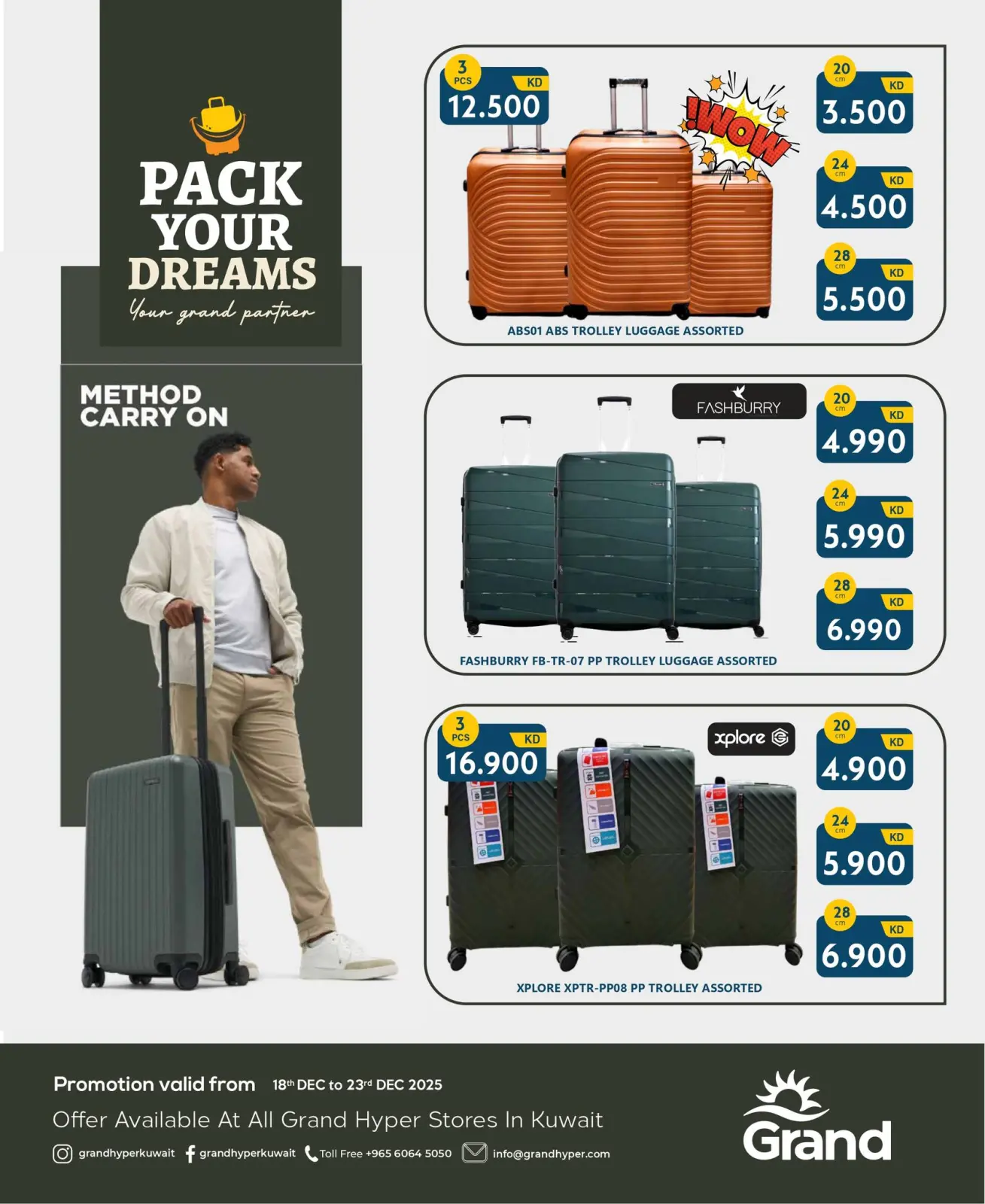 Page 5 in Travel bag offers at Grand Hypermarket Kuwait