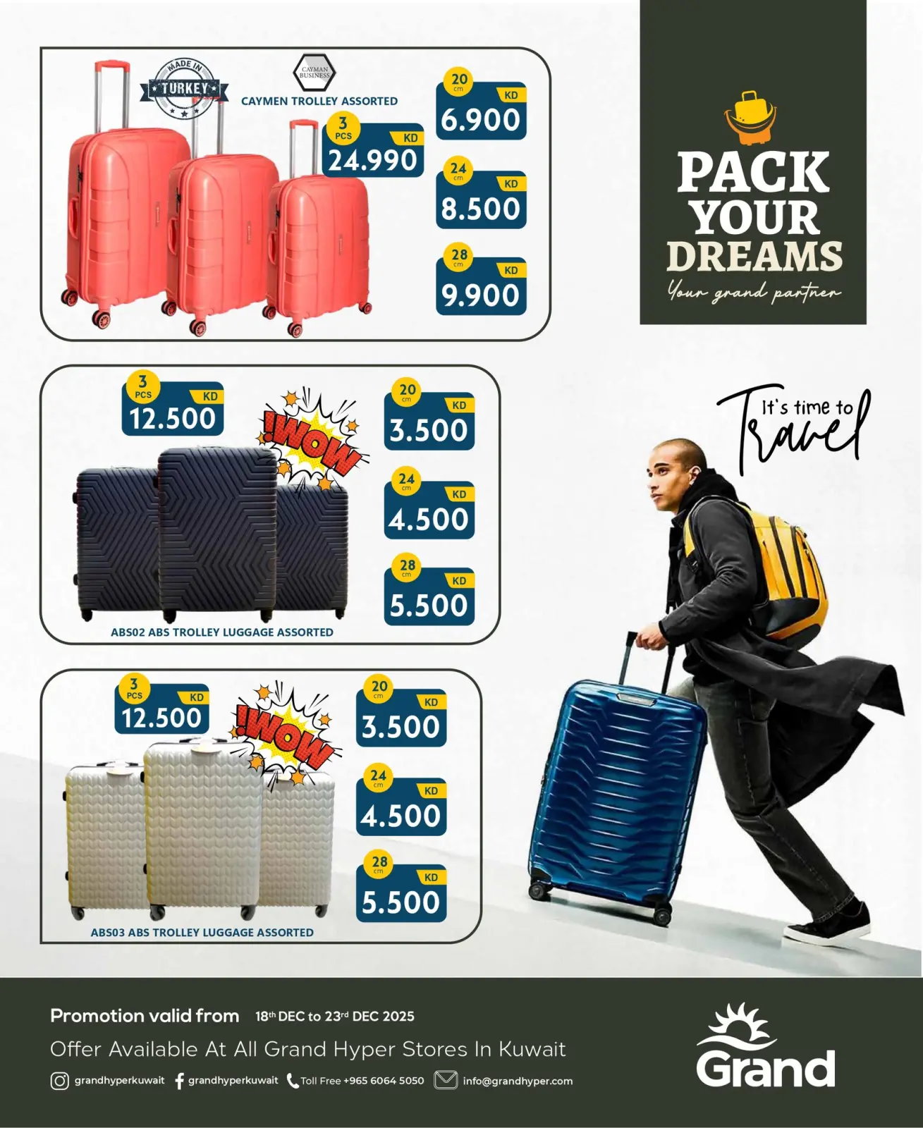 Page 2 in Travel bag offers at Grand Hypermarket Kuwait