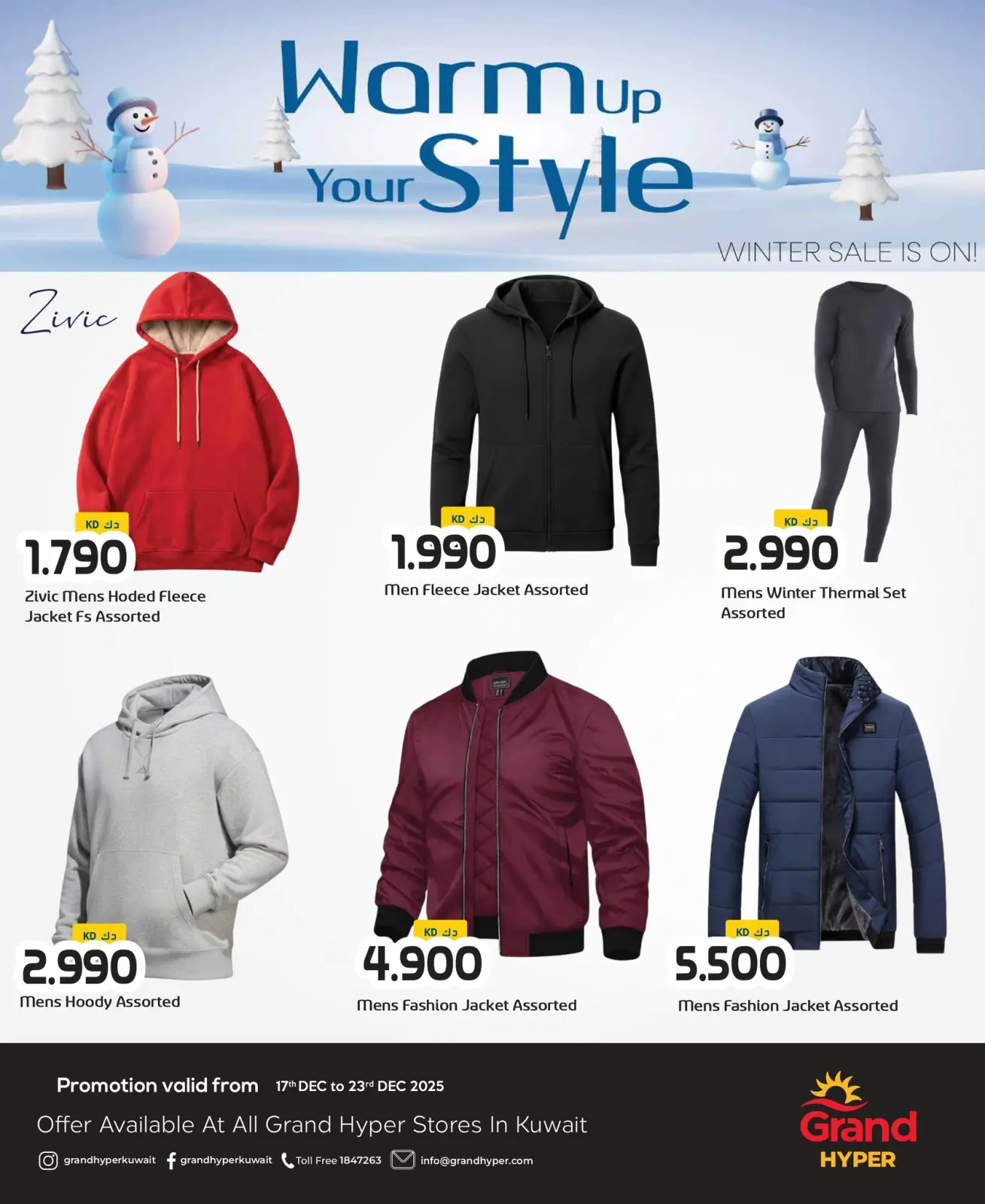 Page 2 in winter clothing offers at Grand Hypermarket Kuwait
