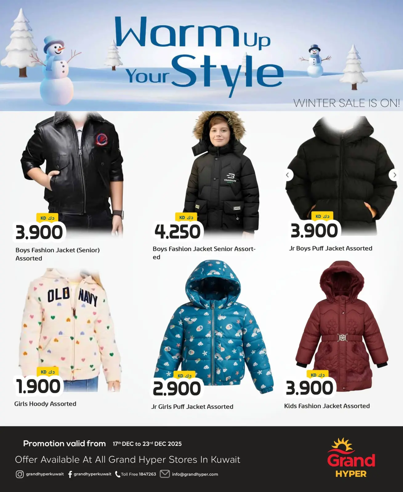 Page 4 in winter clothing offers at Grand Hypermarket Kuwait