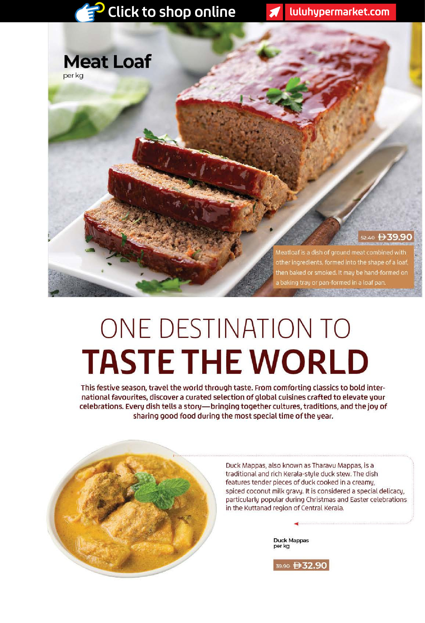 Ofertas de Lulu  Dubai, Ajmán, Fujaïrah, Ras Al Khaimah, Sharjah, Umm Al Quwain y Dibba  de 19 a 26 diciembre Ofertas de Banquetes