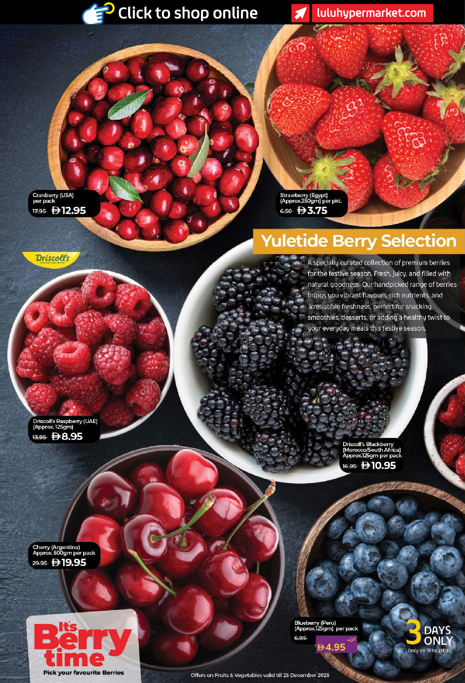 Ofertas de Lulu  Dubai, Ajmán, Fujaïrah, Ras Al Khaimah, Sharjah, Umm Al Quwain y Dibba  de 19 a 26 diciembre Ofertas de Banquetes