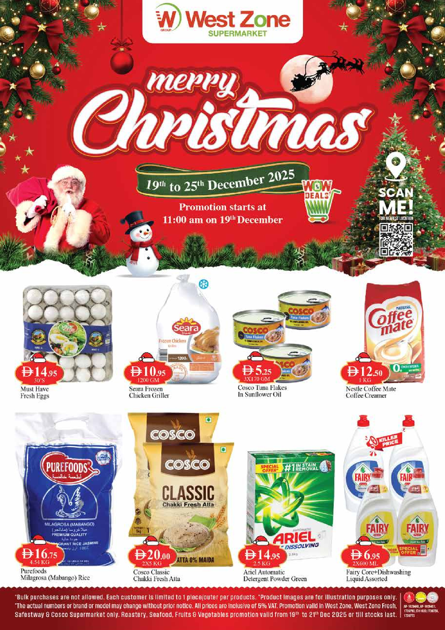 West Zone supermarket UAE Offers from 19 to 25 December 2025 Christmas Offers - Page 1