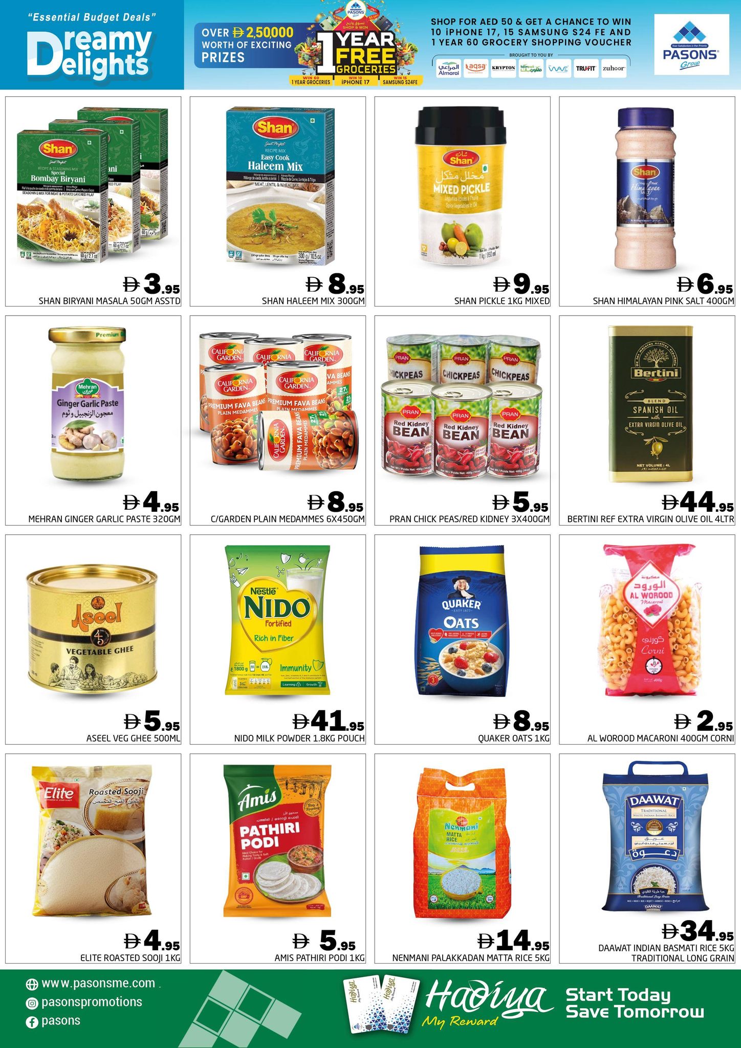 Ofertas de supermercado Pasons Emiratos Árabes Unidos de 19 a 21 diciembre 2025 Fantásticas ofertas