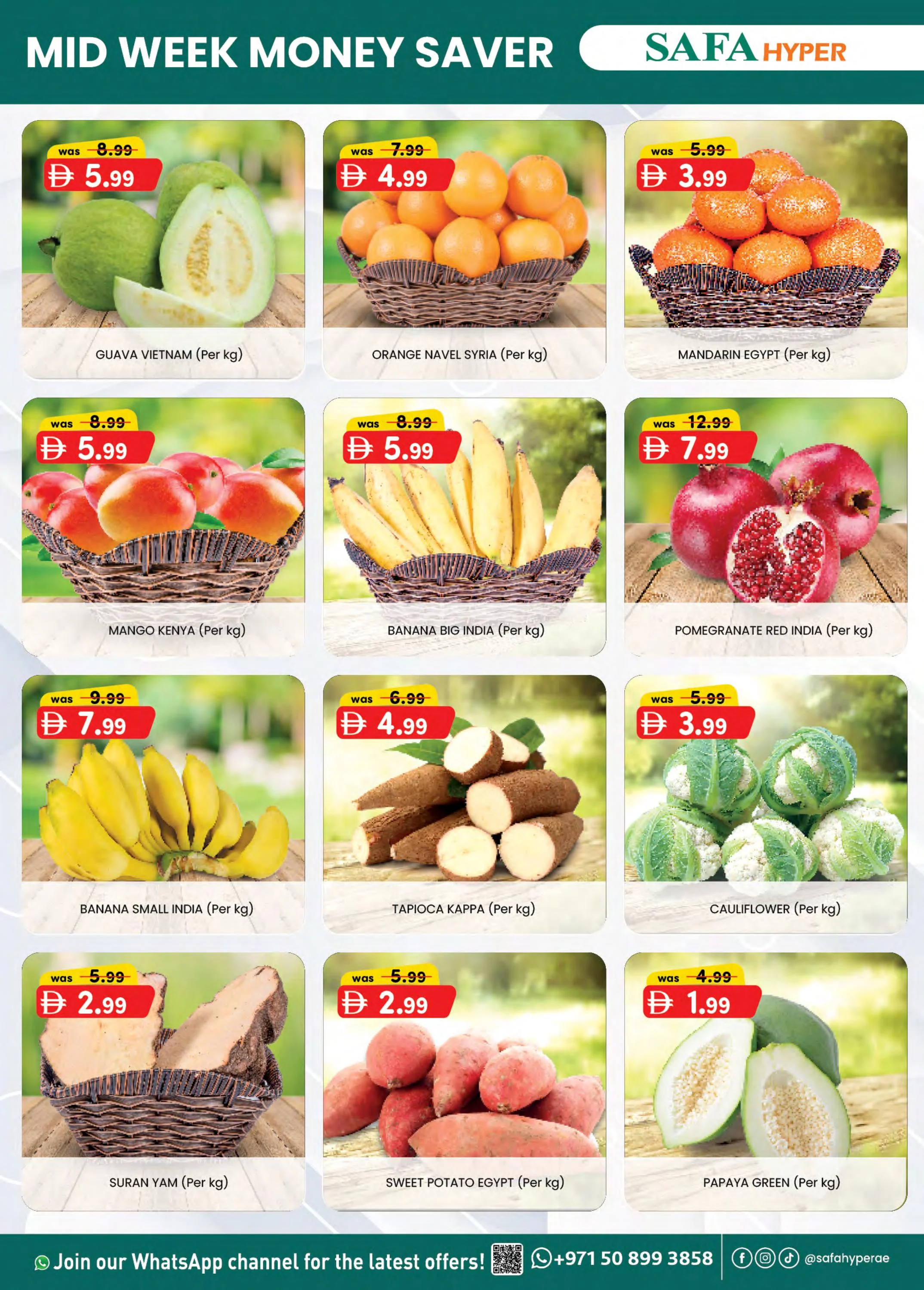 SAFA Hypermarket UAE Offers from 22 to 24 December 2025 MID-WEEK MONEY SAVER