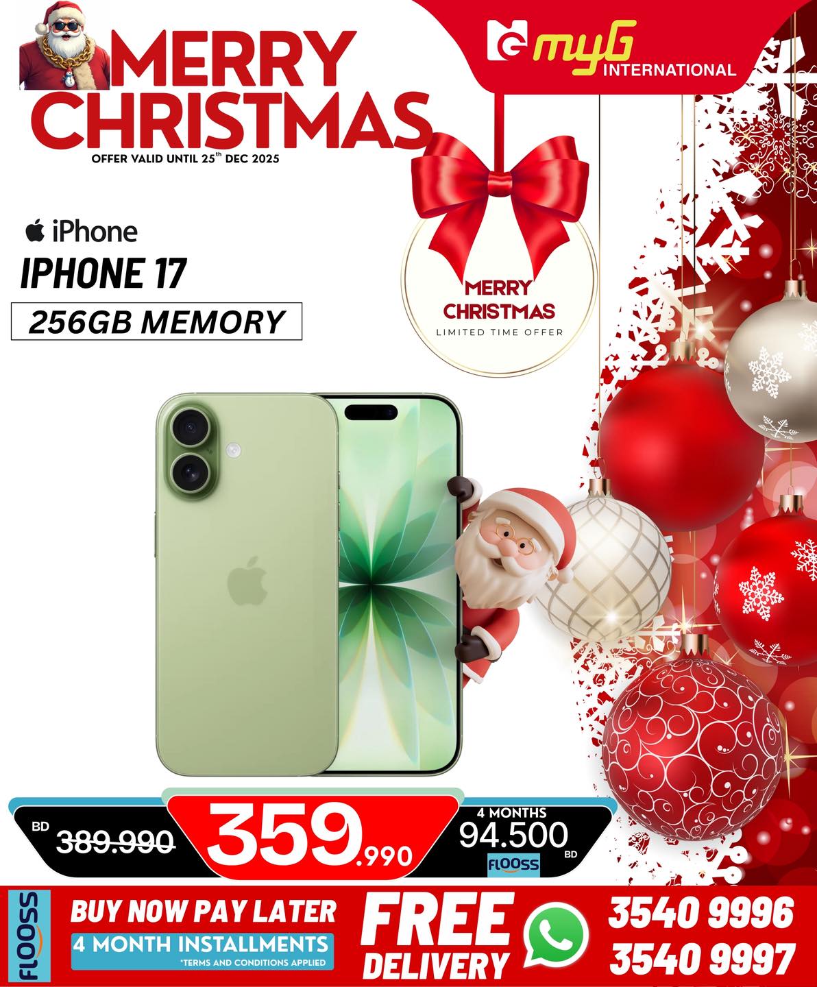 MYG International Bahrain Offers from 21 to 25 December 2025 Christmas Offers