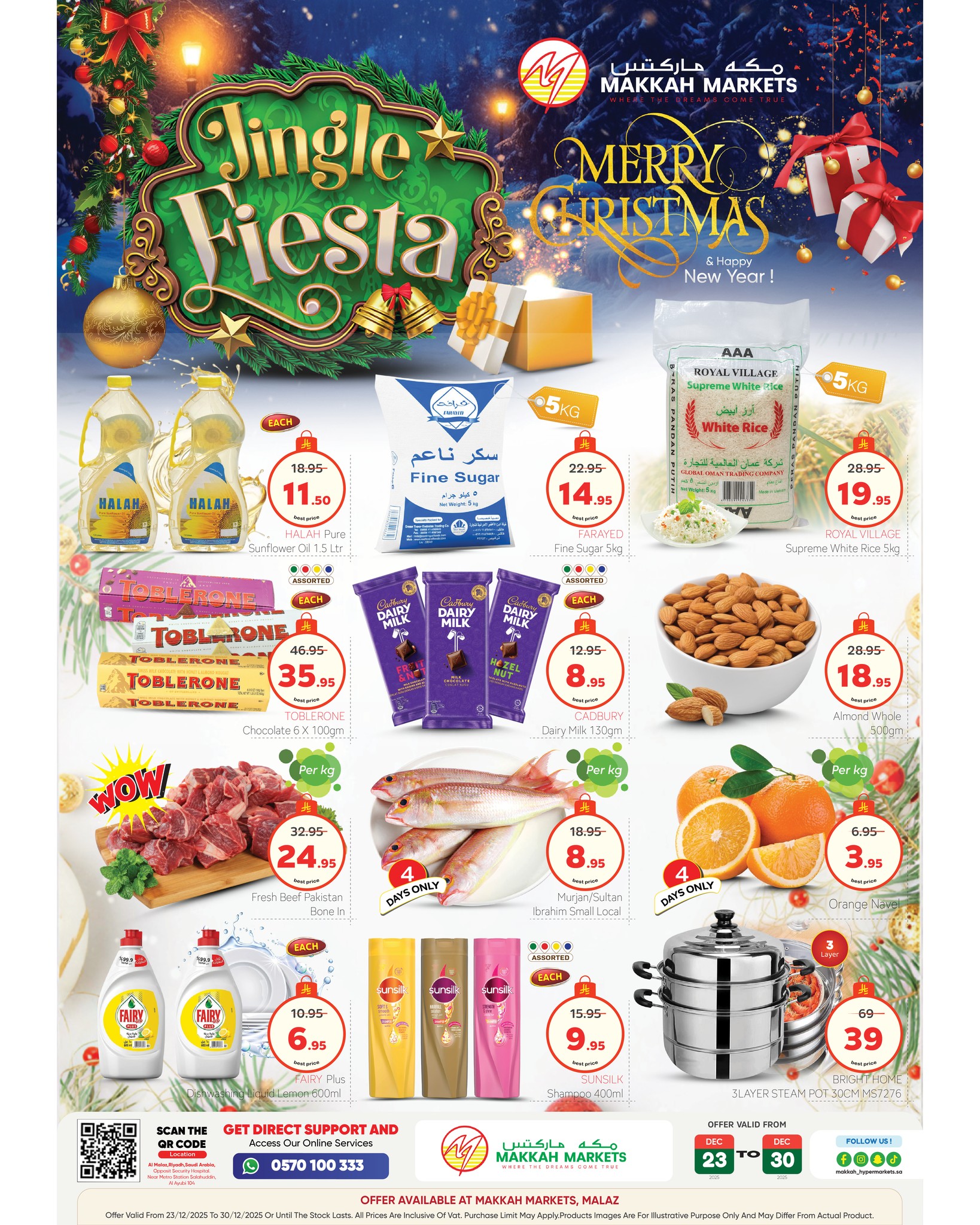 Ofertas de Hipermercado Makkah  Malaz  de 23 a 30 diciembre Ofertas de saludos de temporada - Página 1