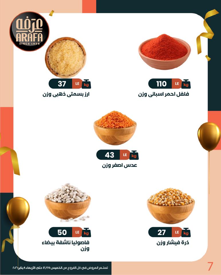 عروض عرفة ماركت مصر من 25 ديسمبر حتى 8 يناير 2026 عروض السنة الجديدة
