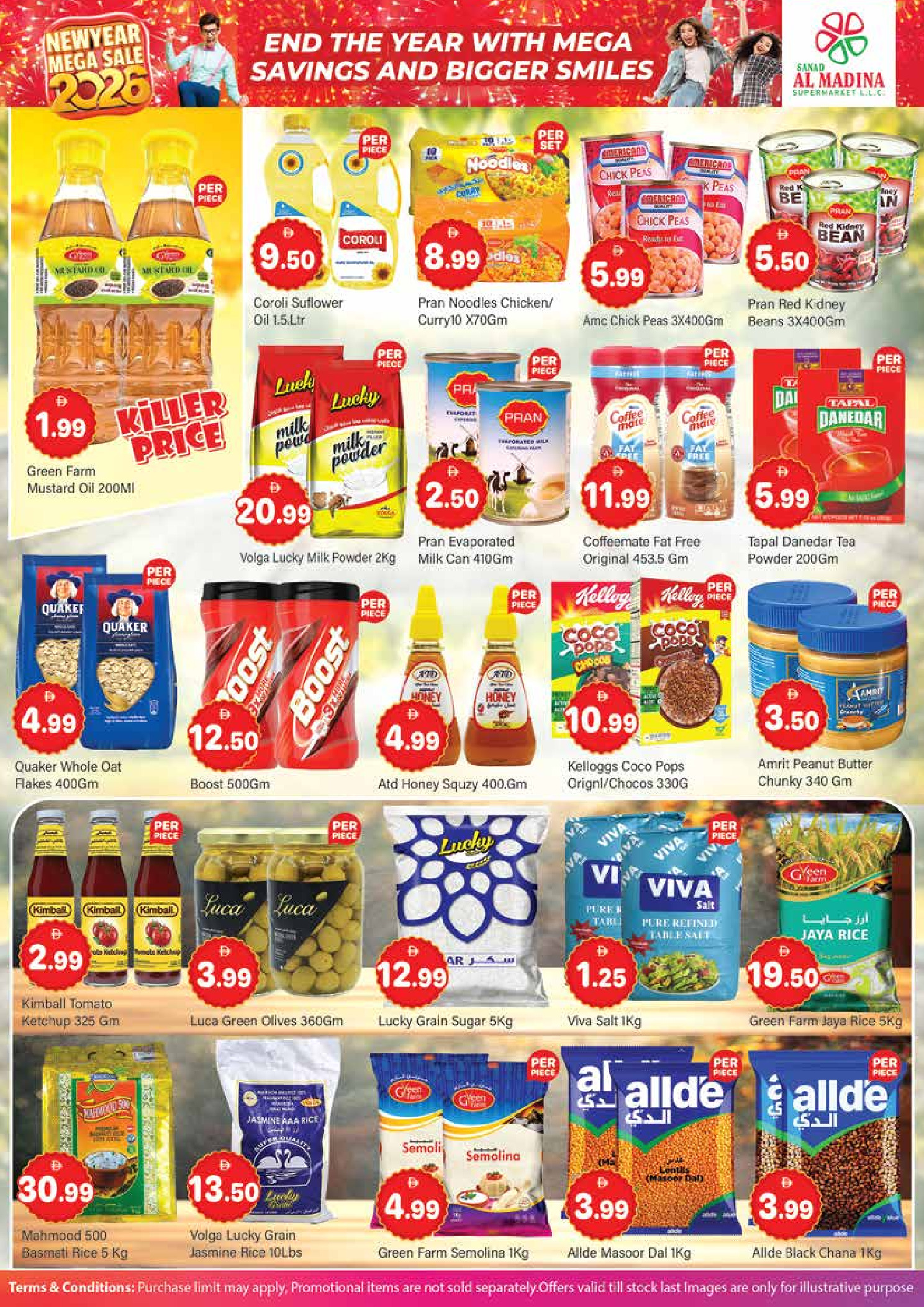 Sanad Al Madina UAE Offers from 26 to 28 December 2025 Happy New Year offers