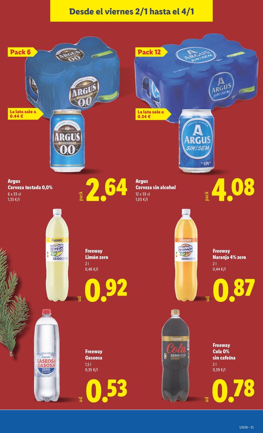 Ofertas de Lidl España de 29 diciembre a 4 enero 2026 ofertas semanales