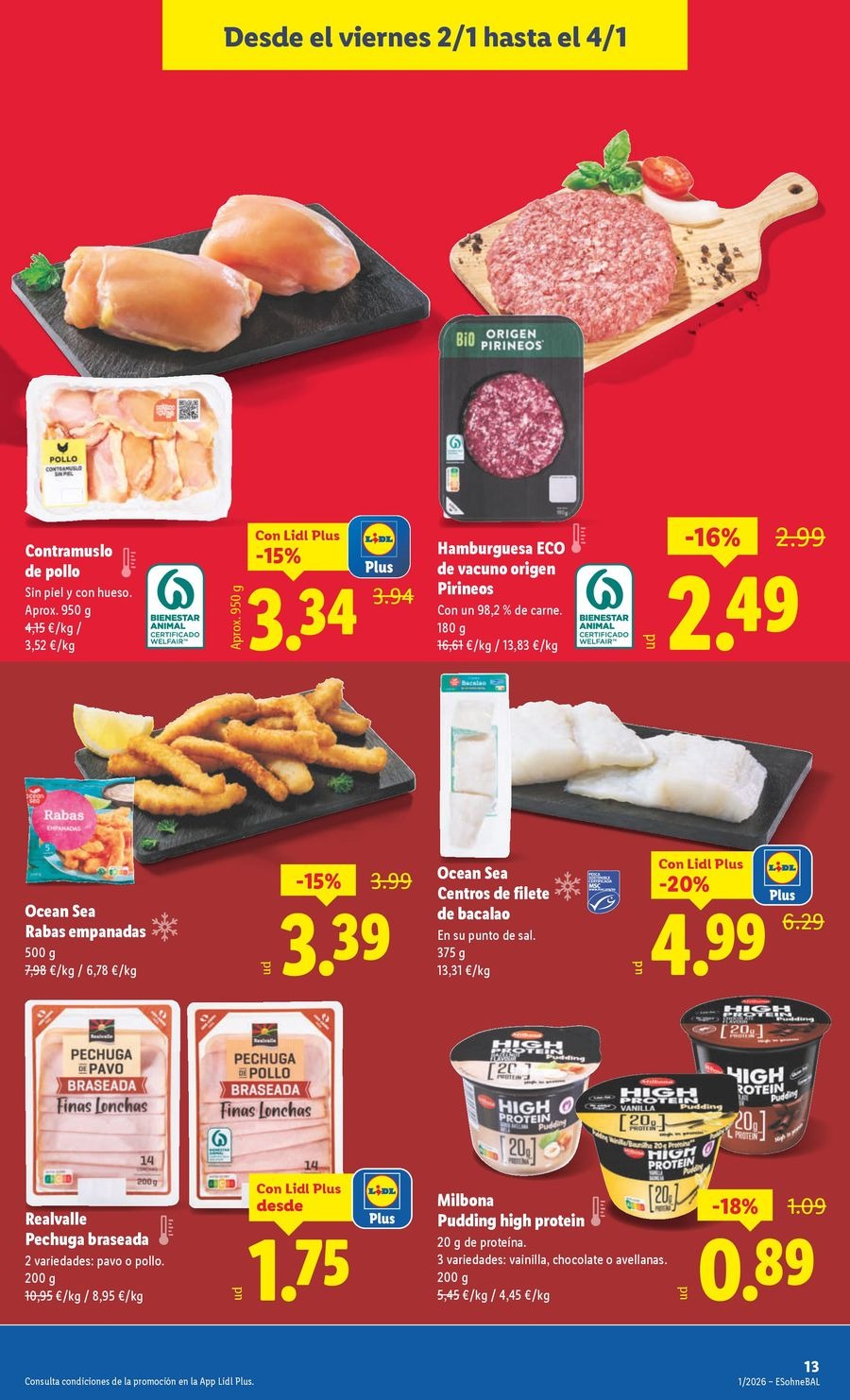Ofertas de Lidl España de 29 diciembre a 4 enero 2026 ofertas semanales