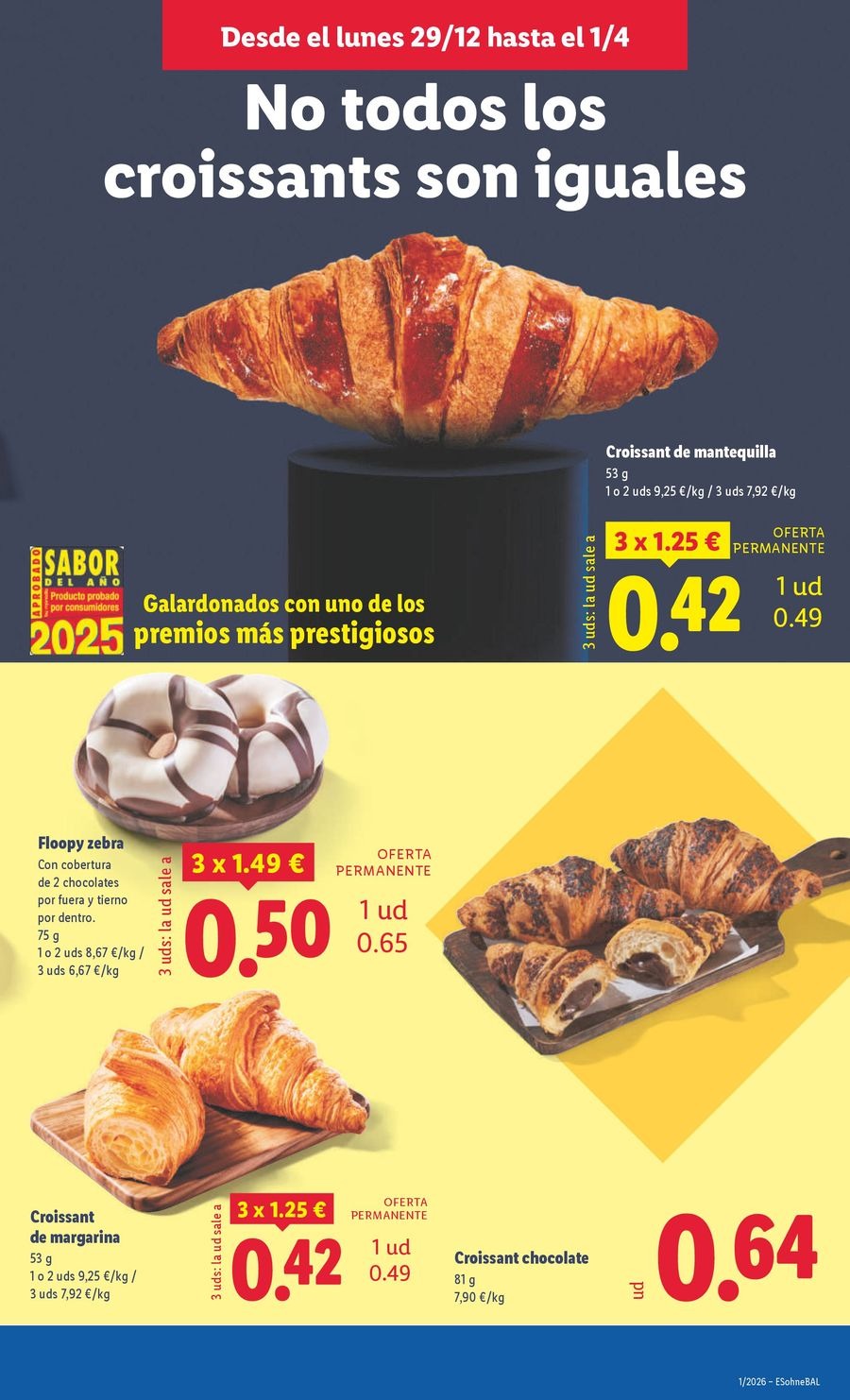 Ofertas de Lidl España de 29 diciembre a 4 enero 2026 ofertas semanales