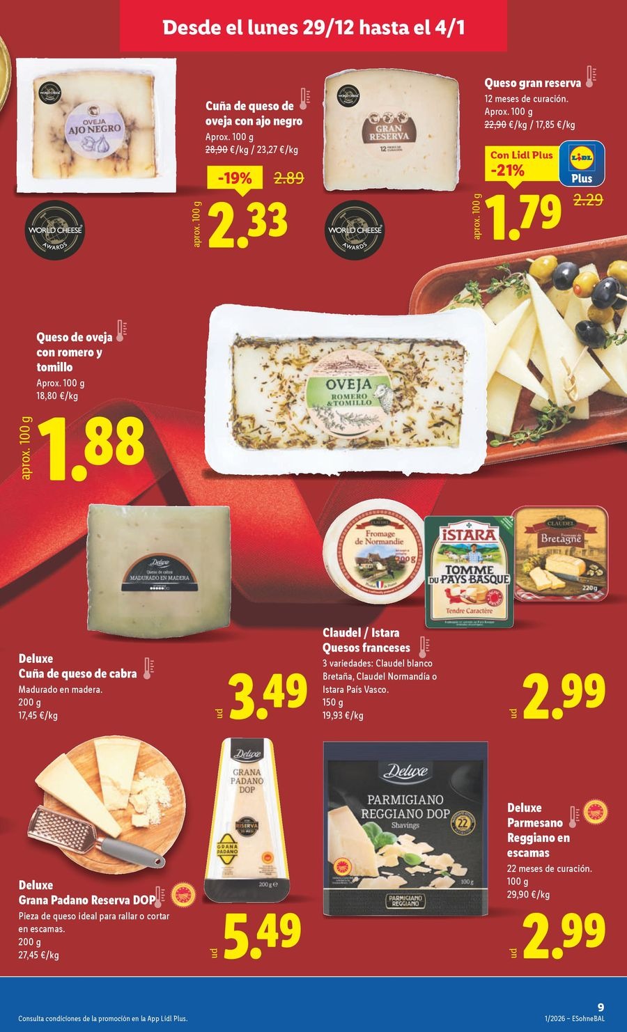 Ofertas de Lidl España de 29 diciembre a 4 enero 2026 ofertas semanales