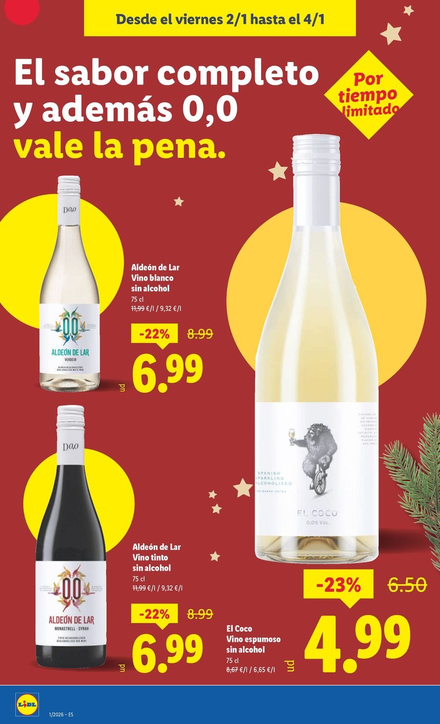 Ofertas de Lidl España de 29 diciembre a 4 enero 2026 ofertas semanales