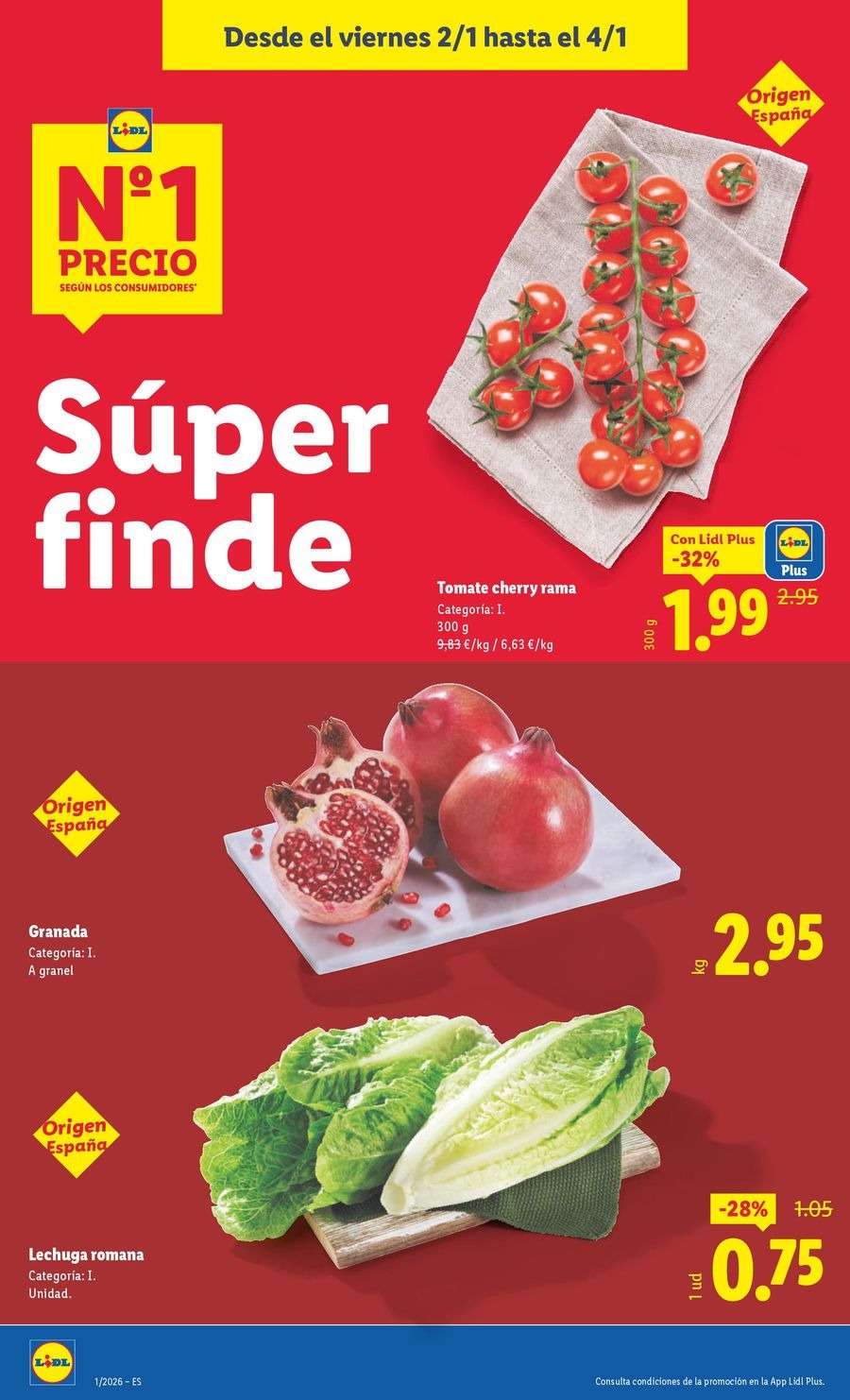 Ofertas de Lidl España de 29 diciembre a 4 enero 2026 ofertas semanales