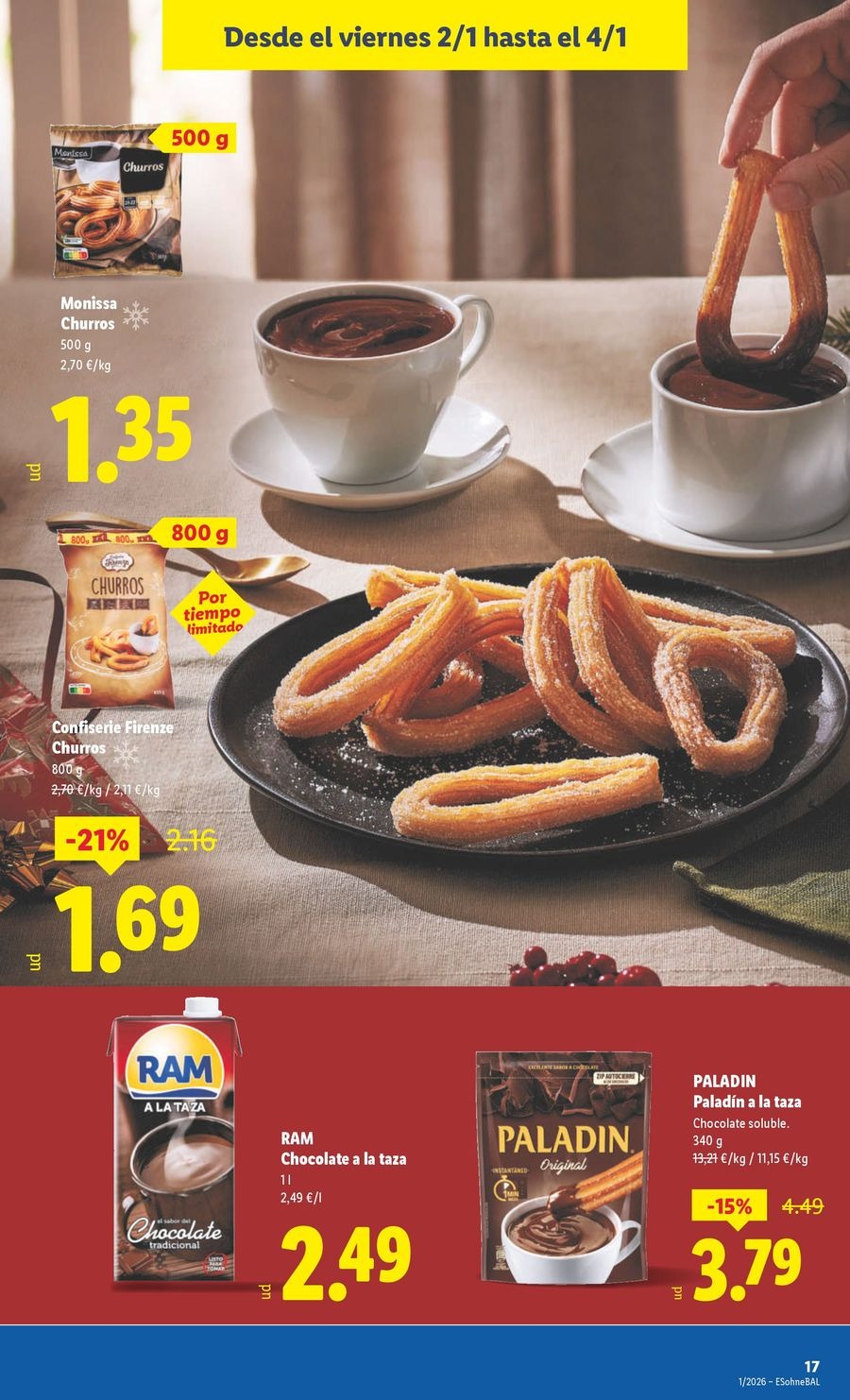 Ofertas de Lidl España de 29 diciembre a 4 enero 2026 ofertas semanales