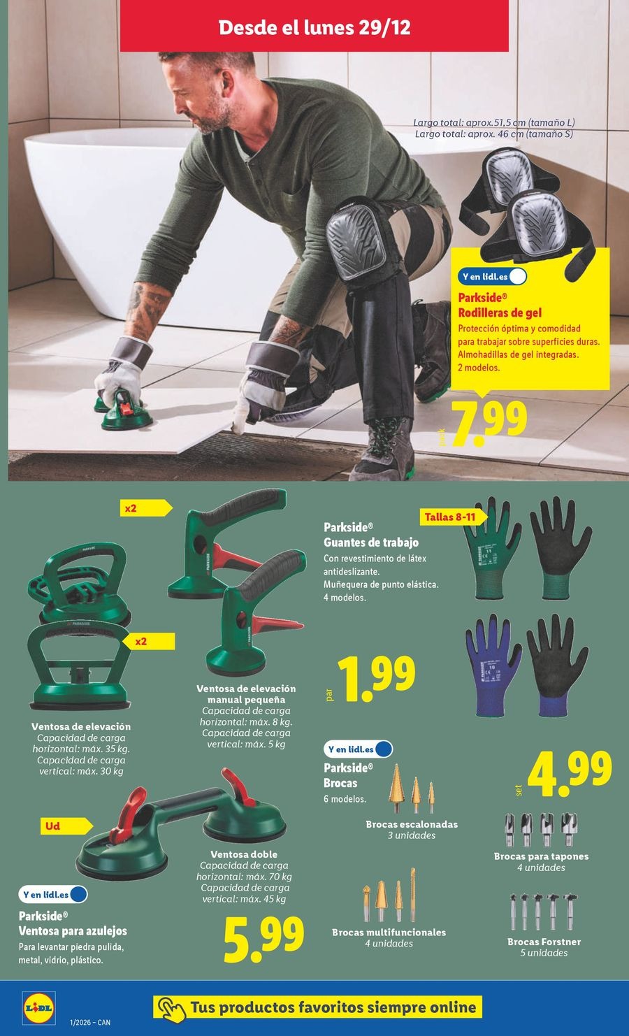 Ofertas de Lidl España de 29 diciembre a 4 enero 2026 Ofertas de bazar