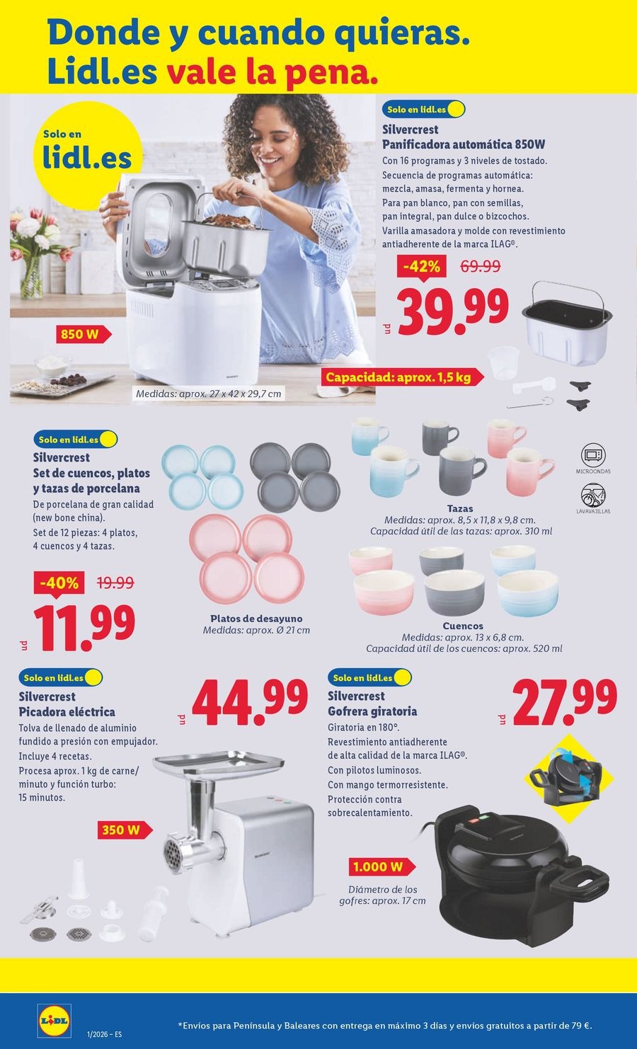Ofertas de Lidl España de 29 diciembre a 4 enero 2026 Ofertas de bazar